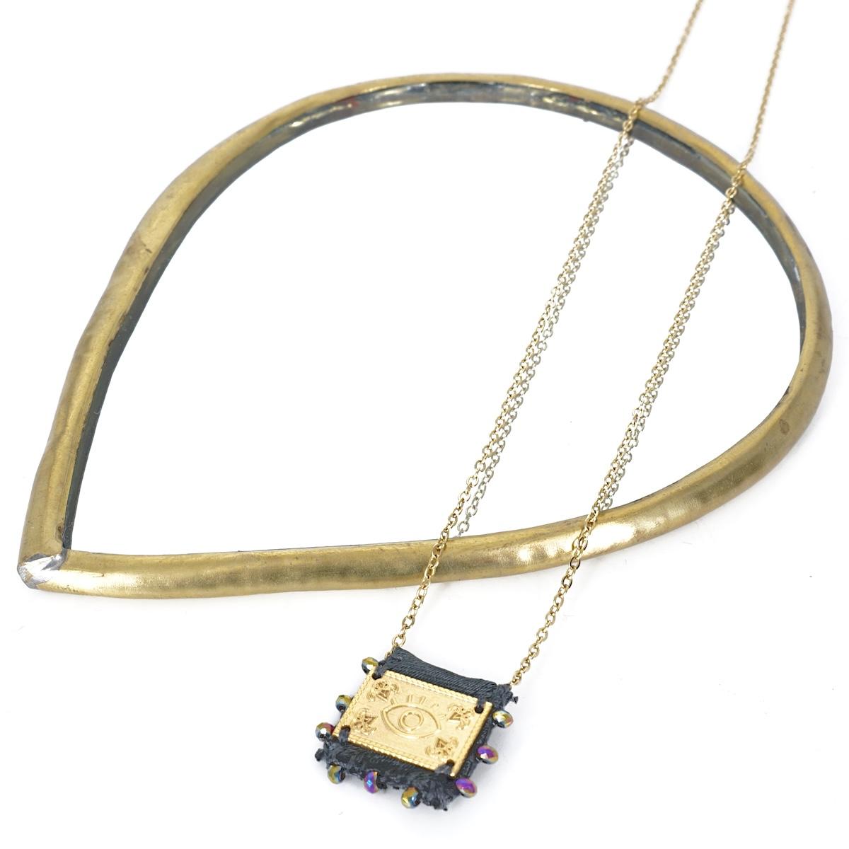 Collana tama con OCCHIO GRIGIO COLLANA TAMA OCCHIO GRIGIO EIKOSITRIA 