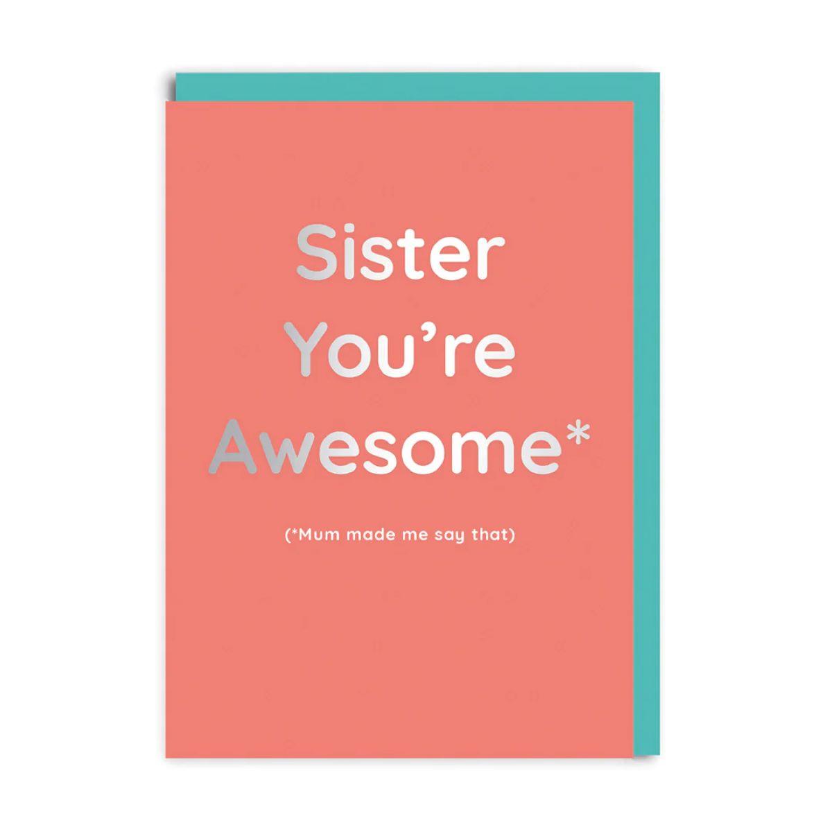 Biglietto SISTER YOU'RE AWESOME SISTER YOURE AWESOME  OHHDEER 