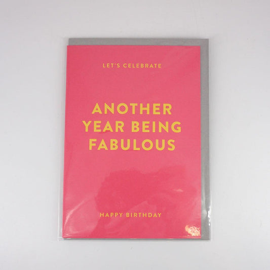Card ANOTHER YEAR BEING FABULOUS