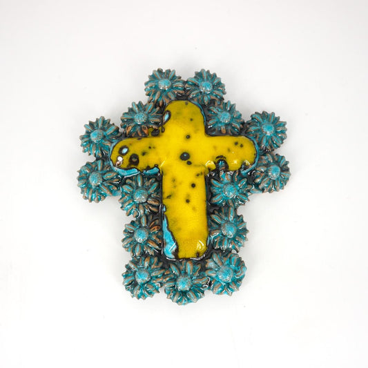 Croce MARGHERITE GIALLO/VERDE