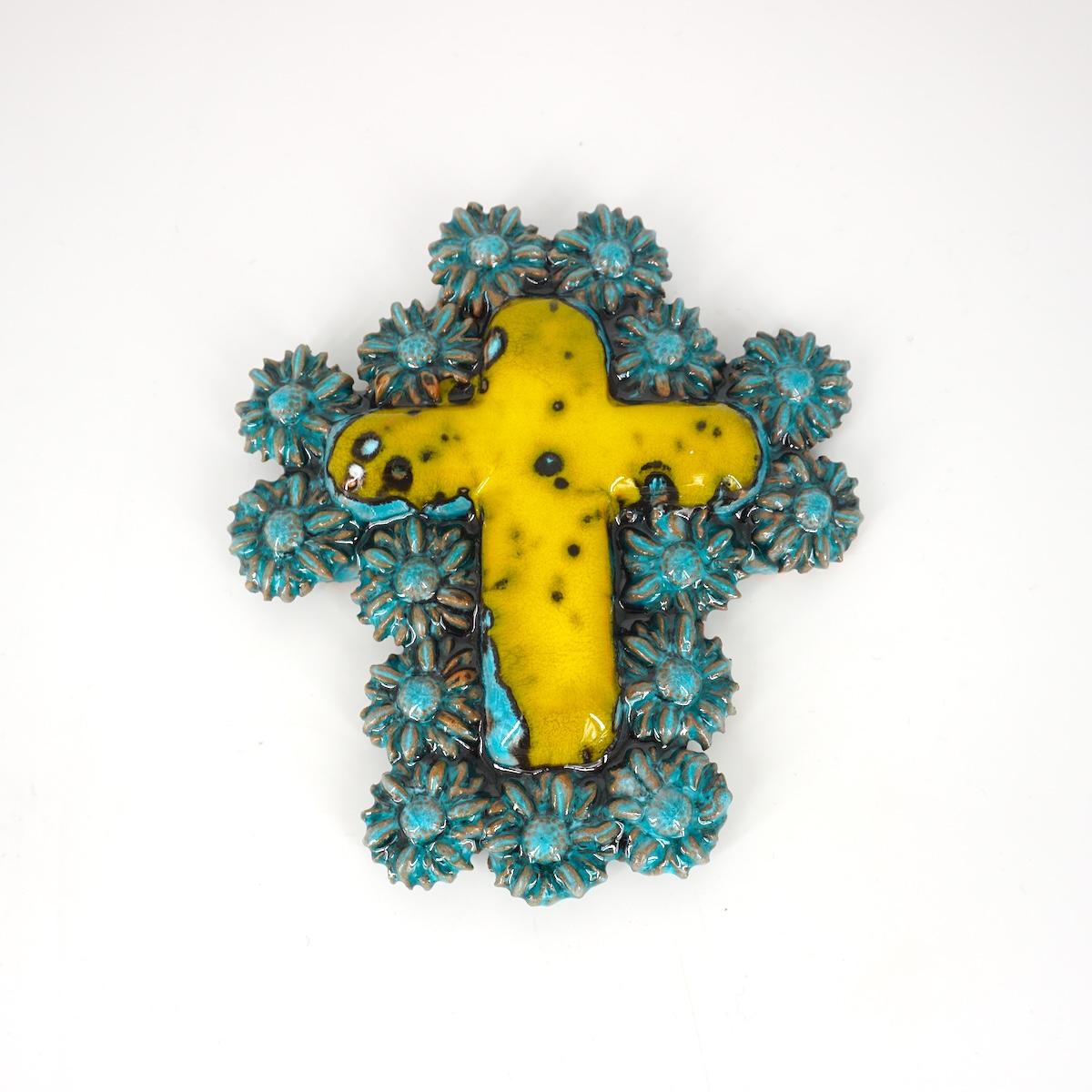 Croce MARGHERITE GIALLO/VERDE