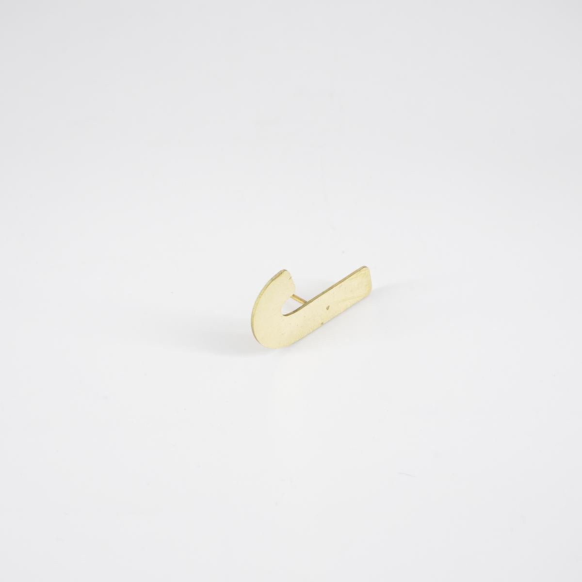Decorative nail letter J