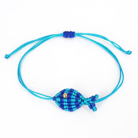 Bracciale PESCIOLINO A RIGHE TURCHESE E BLU ELETTRICO BRACCIALE PESCIOLINO RIGHE TURCHESE/BLU ELETTRICO NOMADEA 