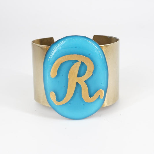Bracciale fascia lettera R