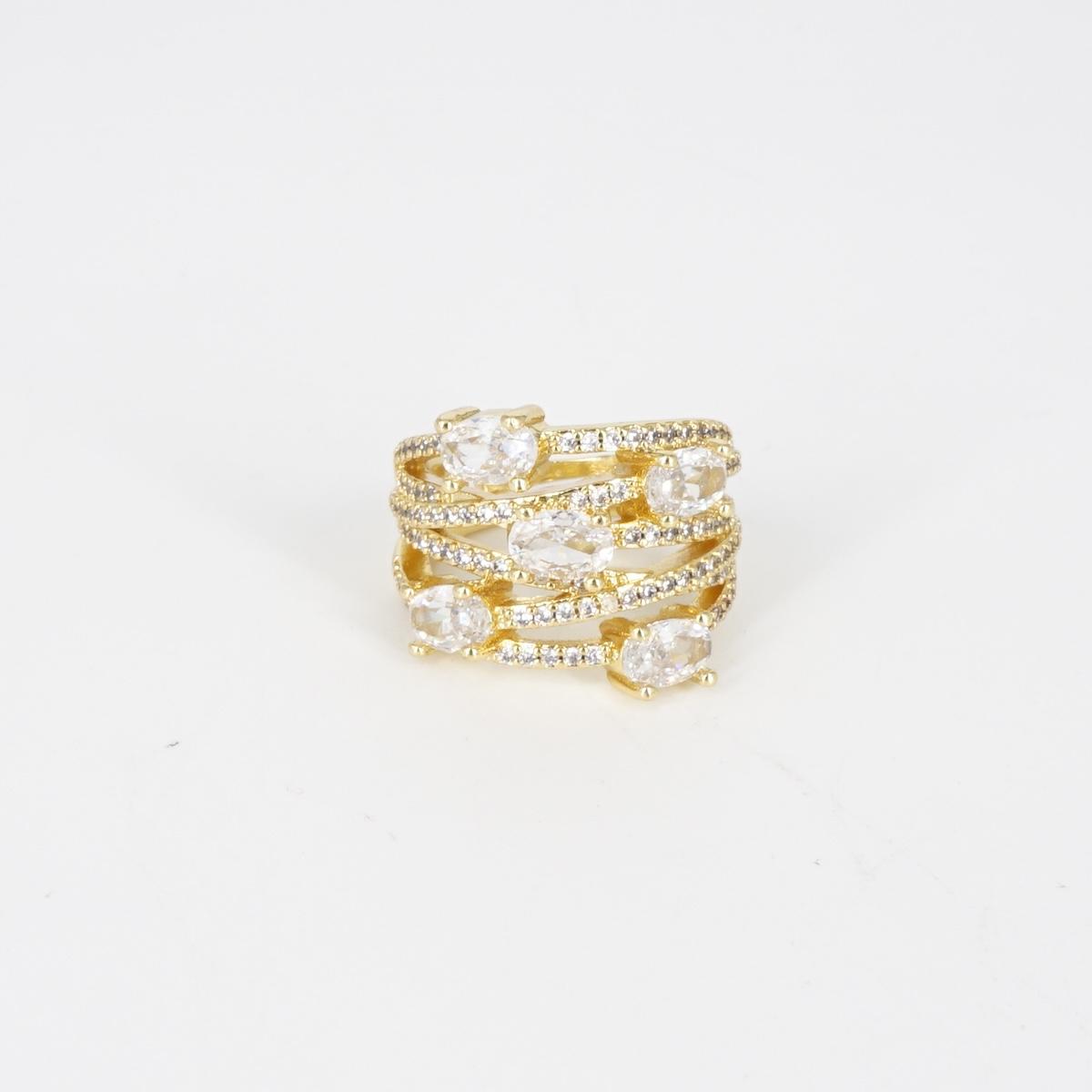 ANELLO ZIRCONI MULTIFILO PUNTI LUCE ANELLO ZIRCONI MULTIFILO PUNTI LUCE SMALL SOPHIE GIOIELLI 