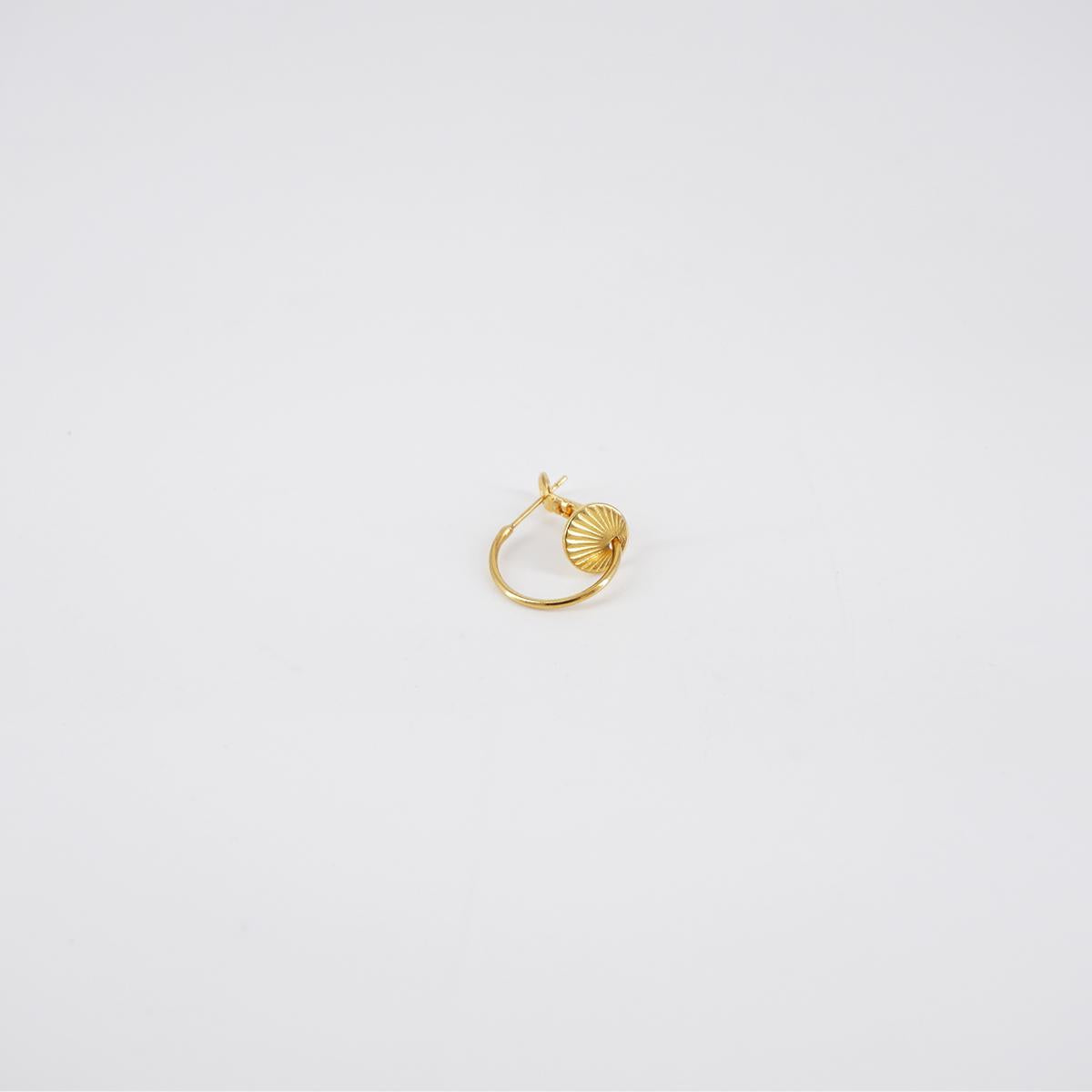 Hoop and SHELL earring
