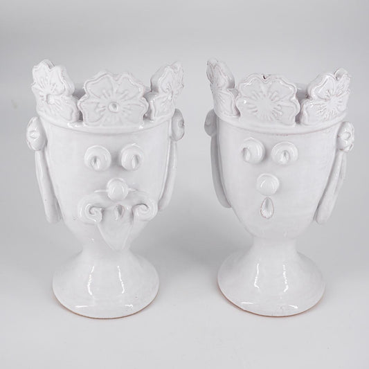 Mori pen holder QUADRIFOGLIO white