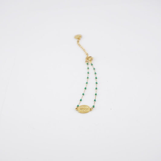 Bracciale MADONNINA ORO VERDE BRACCIALE MADONNINA ORO VERDE NUSA DUA 
