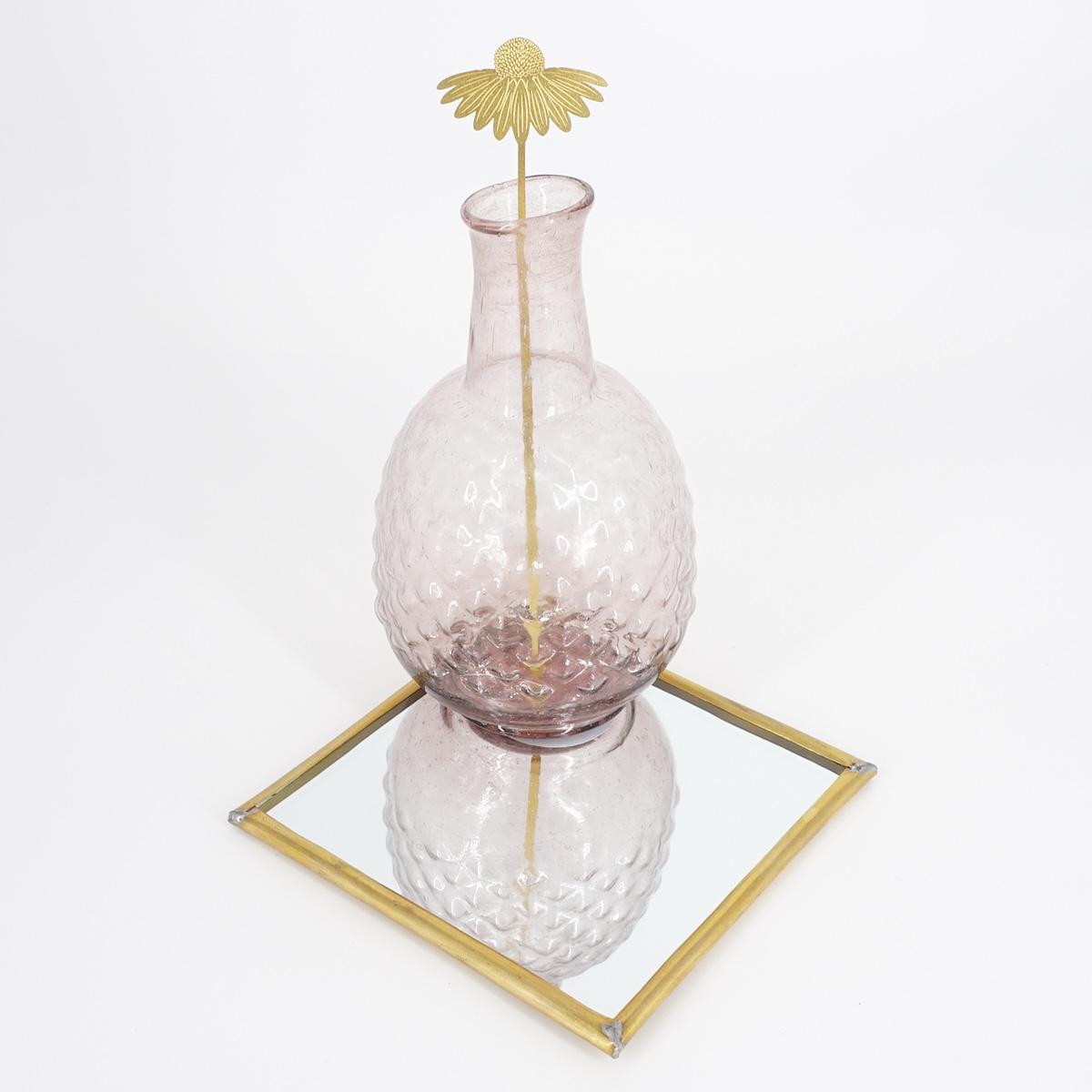 DE WELDAAD VASETTO IN VETROBASE TONDO ANANAS LILLA