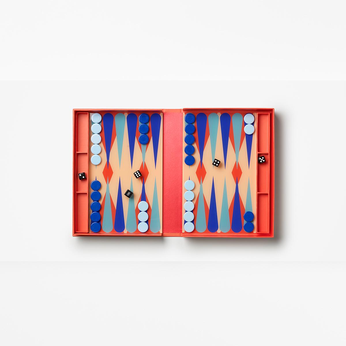 Gioco da Tavolo BACKGAMMON BACKGAMMON ROSSO PRINTWORKS 