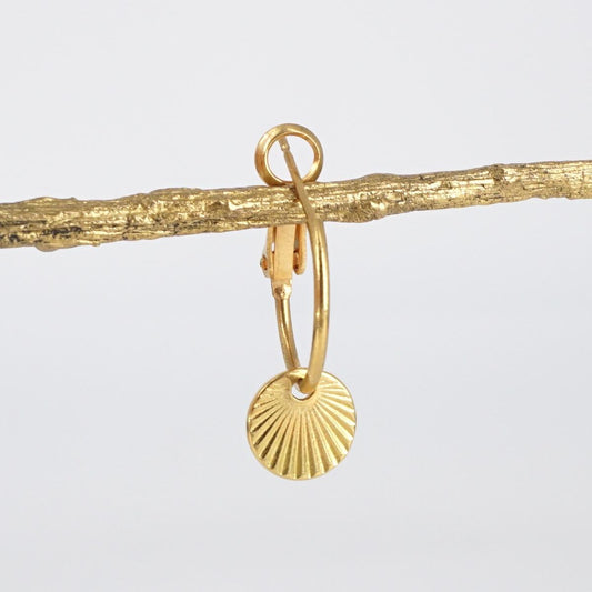 Hoop and SHELL earring