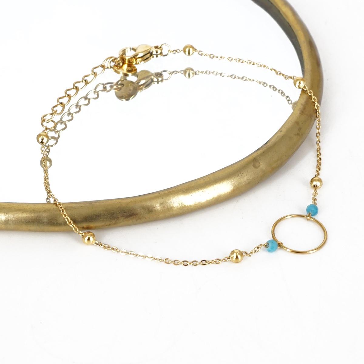 BRACCIALE CERCHIETTO PIETRE AZZURRO BRACCIALE CERCHIETTO PIETRE AZZURRO SOPHIE GIOIELLI 