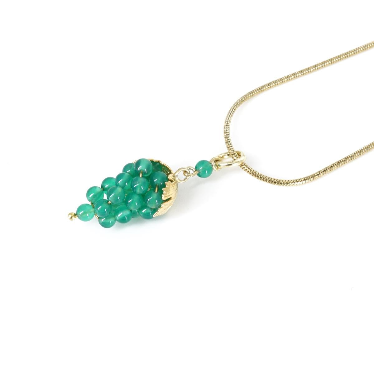 Charm GRAPPOLO D'UVA VERDE SMERALDO CHARM GRAPPOLO CV VERDE CORALLO 