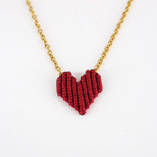 Collana CUORE bordeaux