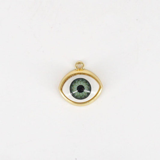 CHARM OCCHIO VERDE ORO