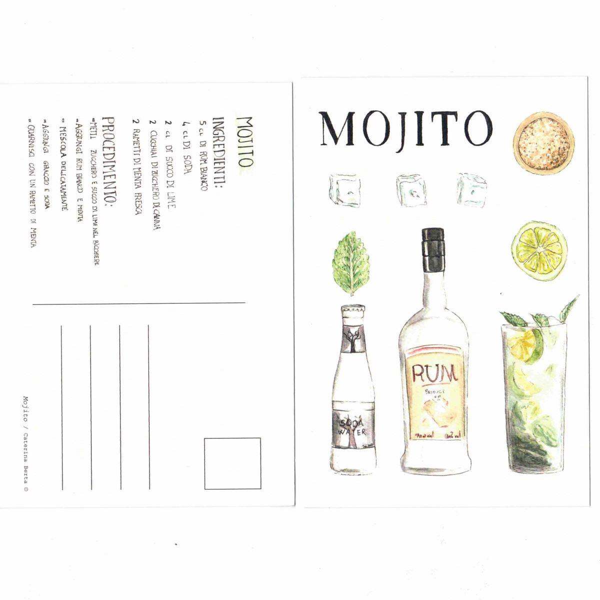 CATERINA BERTA CARTOLINA COCKTAILMOJITO