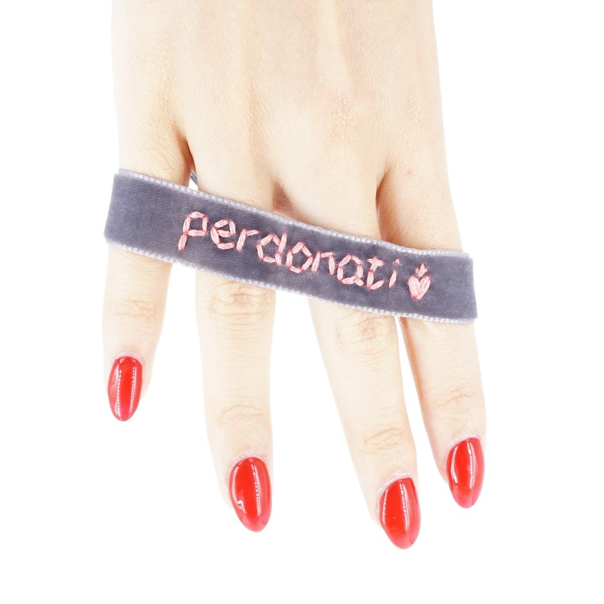 Bracciale in velluto PERDONATI BRACCIALE VELLUTO PERDONATI NOMADEA 