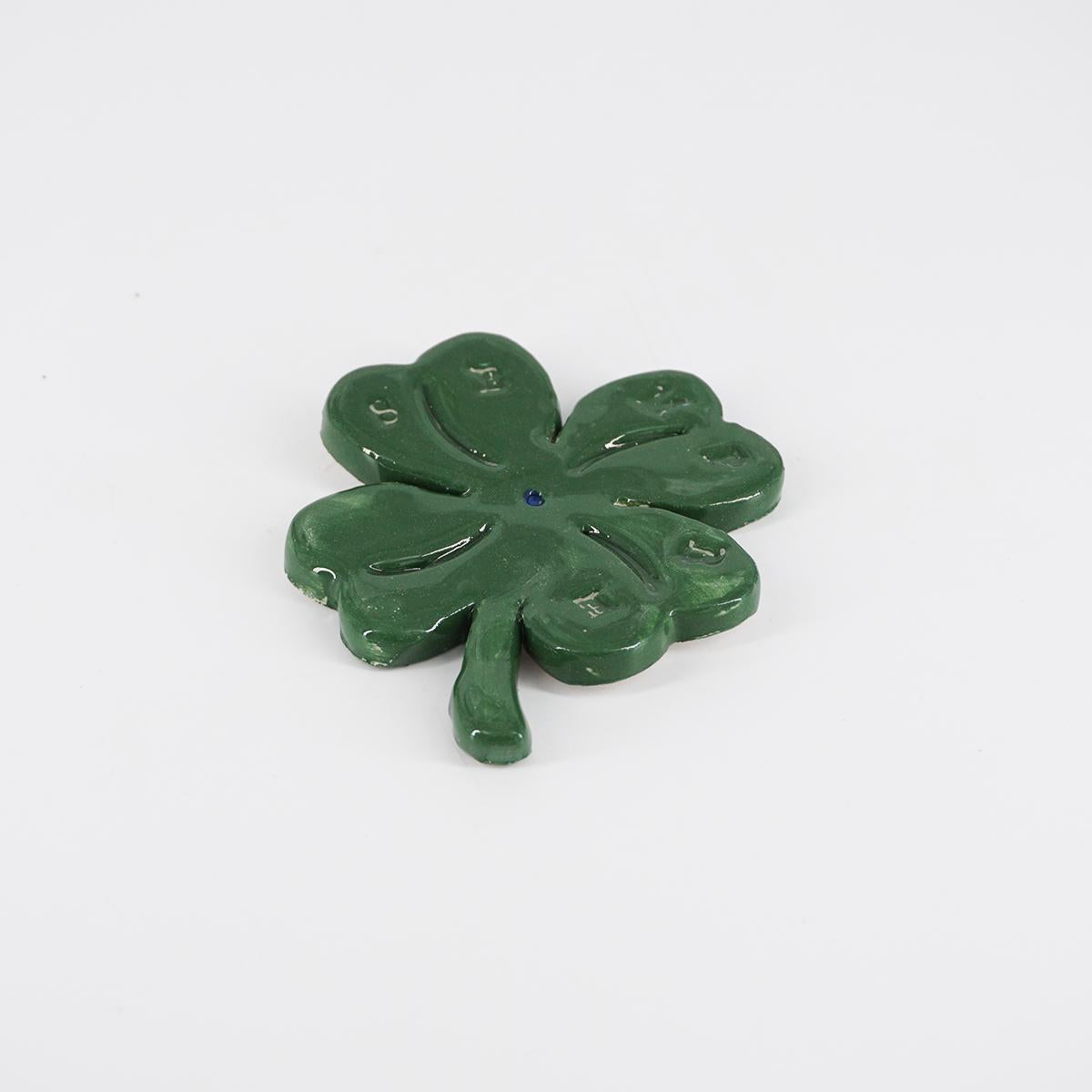 Quadrifoglio in ceramica SEMPRE