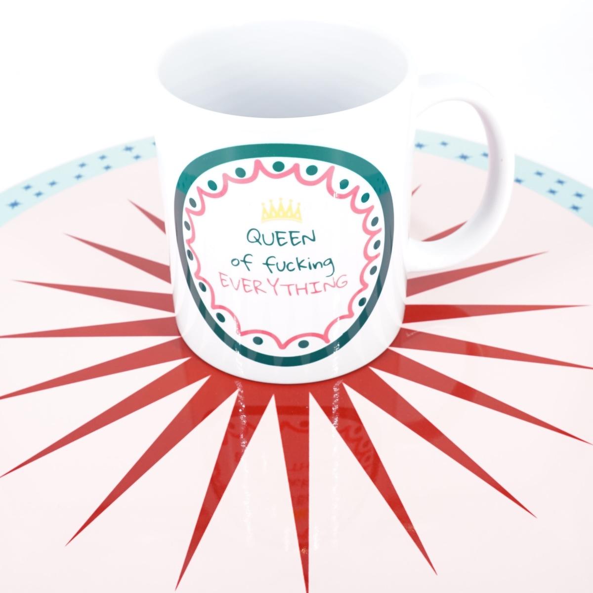 Mug QUEEN OF FUCKING EVERYTHING MUG QUEEN  Palermouno 