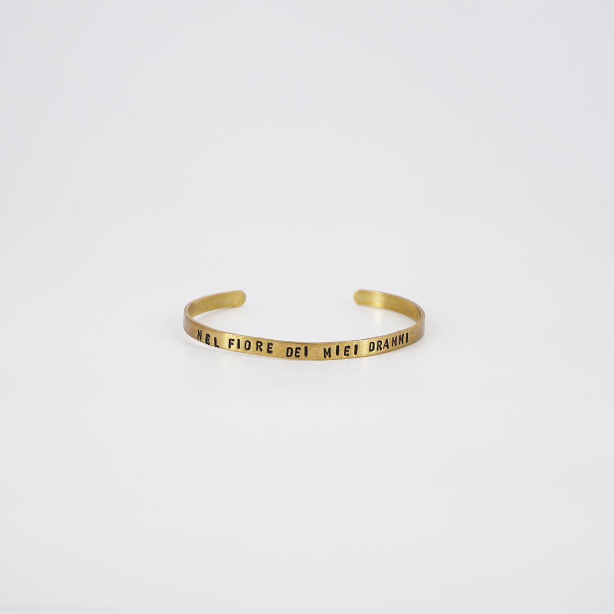 thin bracelet in the flower of my