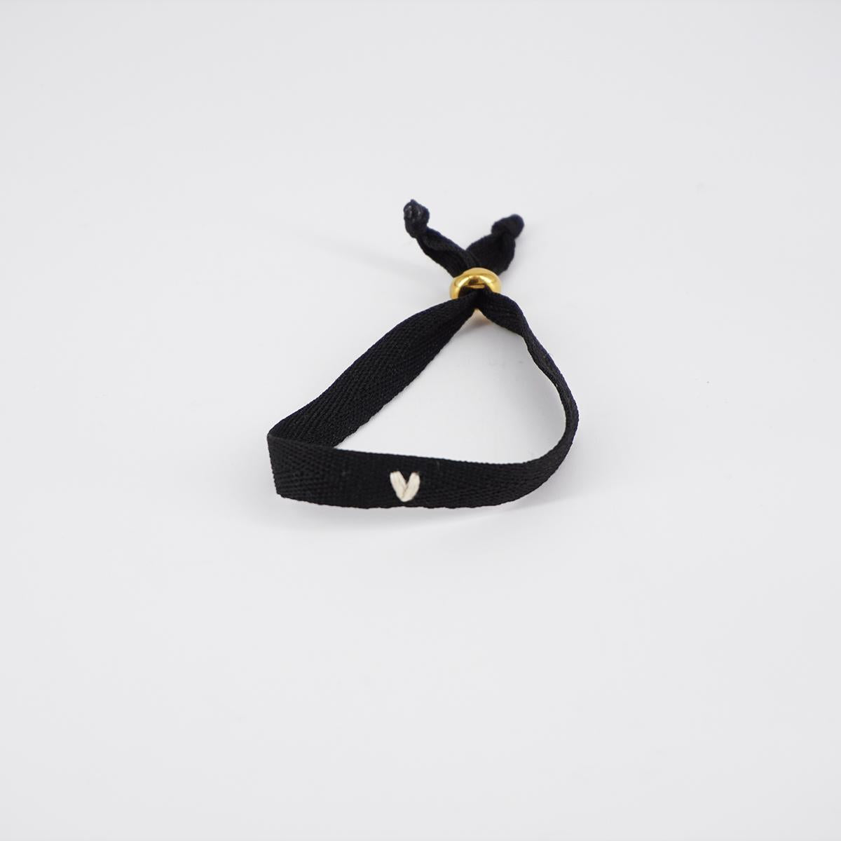 NOMADEA BRACCIALE NASTRO CUORICINONERO