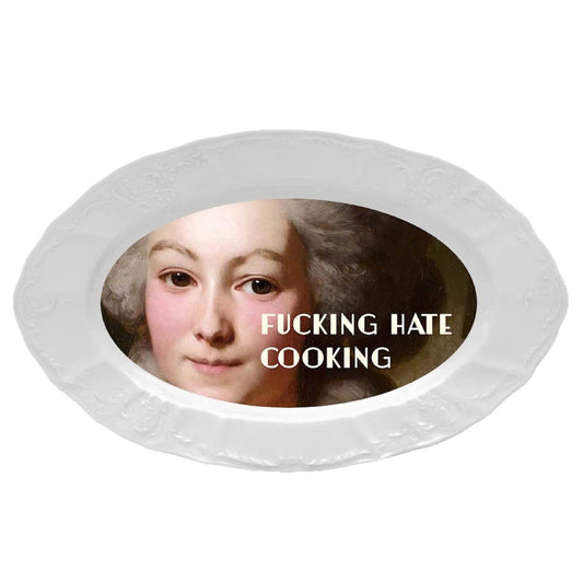 Vassoio ovale big FUCKING HATE COOKING VASSOIO OVALE BIG FUCKING HATE COOKING BLUESHAKER 