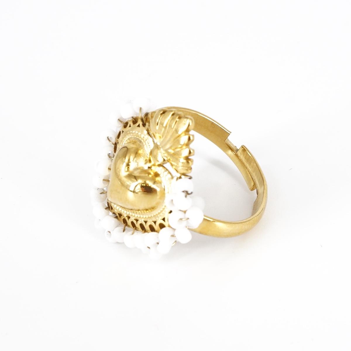 ANELLO EX VOTO CON PERLINE