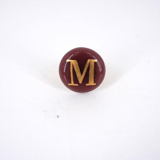 VETRO FUSO ANELLO LETTERAM PRUGNA