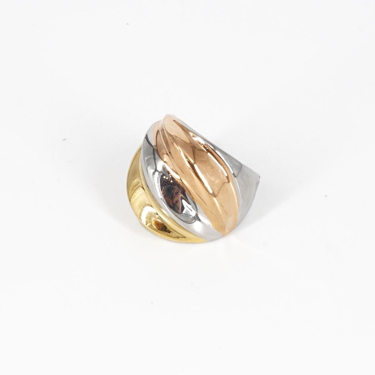 Anello TRE METALLI TORCHON ANELLO TRE METALLI TORCHON SOPHIE GIOIELLI 