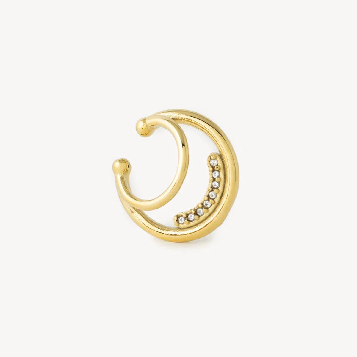 EARCUFF DOPPIO ZIRCONE EARCUFF DOPPIO ZIRCONE  YPARIS 