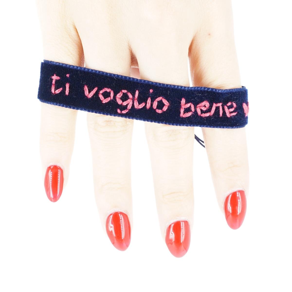 Bracciale in velluto TI VOGLIO BENE BRACCIALE VELLUTO TI VOGLIO BENE NOMADEA 