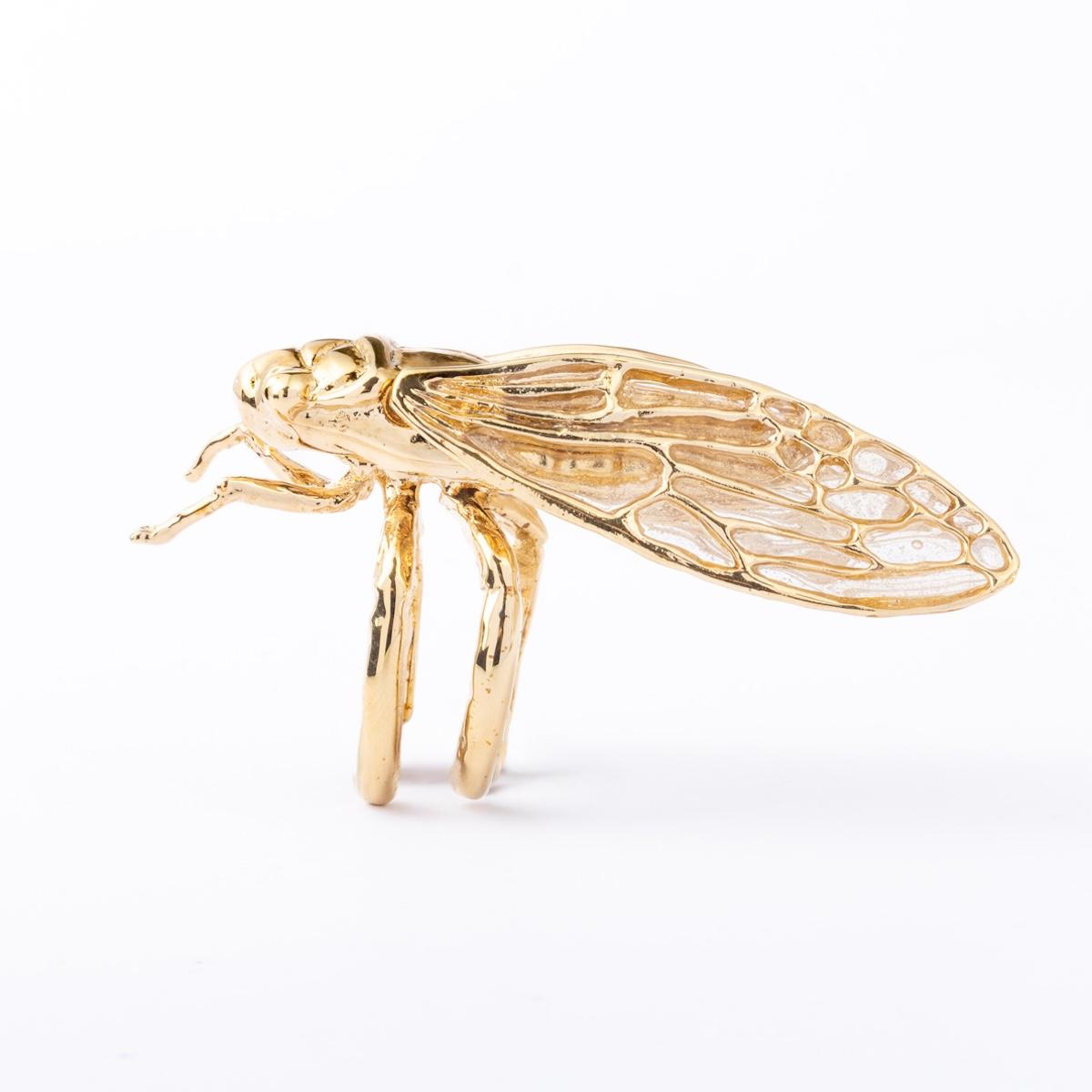 Anello CICALA ORO large ANELLO CICALA ORO LARGE OFFICINE904 