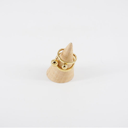 Anello DUE PALLINI PARALLELO ANELLO DUE PALLINI PARALLELO SOPHIE GIOIELLI 