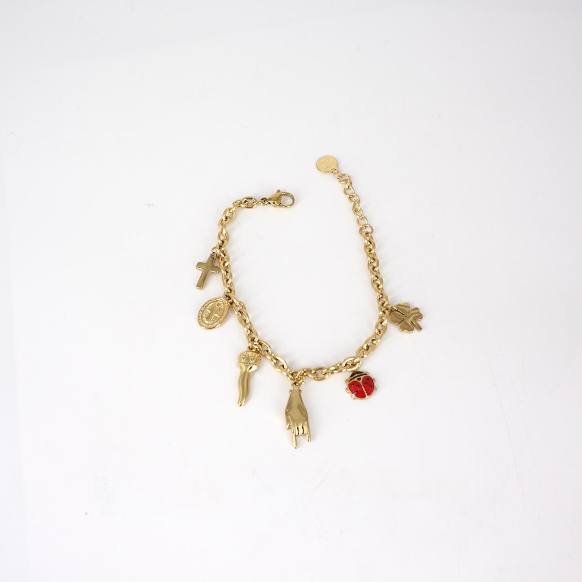 BRACCIALE MULTICHARMS LUCKY BRACCIALE MULTICHARMS LUCKY  SOPHIE GIOIELLI 