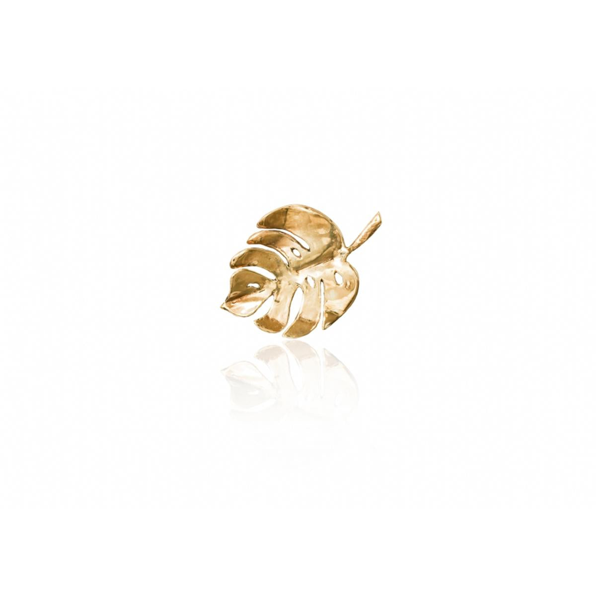 Single earring monstera MEDIUM