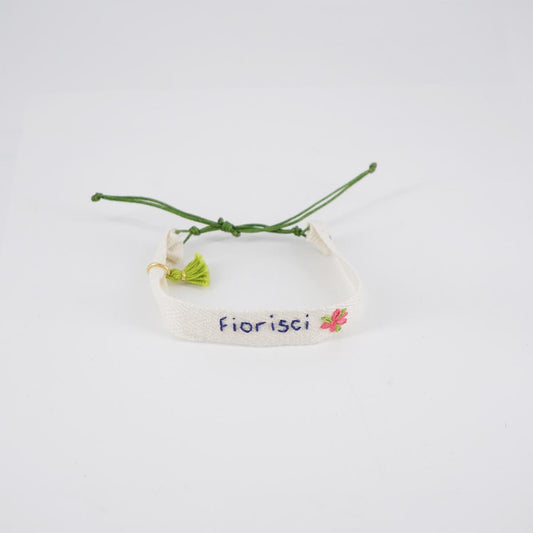 FLOWER tassel bracelet