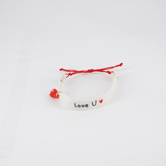 LOVE U tassel bracelet