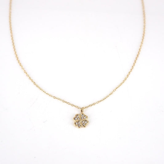 Collana QUADRIFOGLIO CON STRASS