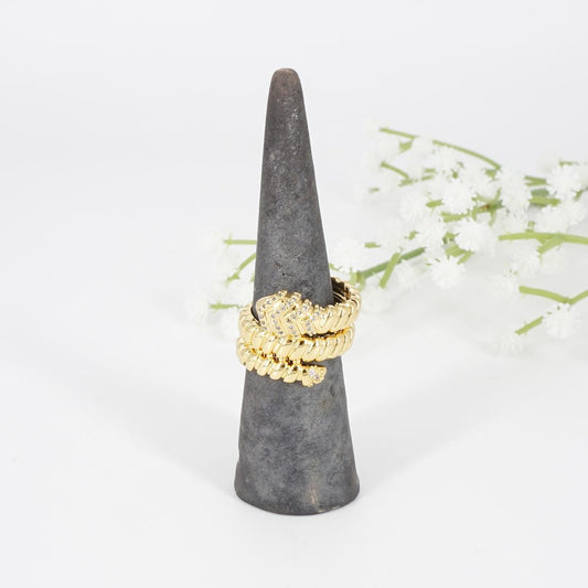 ANELLO ZIRCONI SERPE SPIRALE ANELLO ZIRCONI SERPE SPIRALE SOPHIE GIOIELLI 