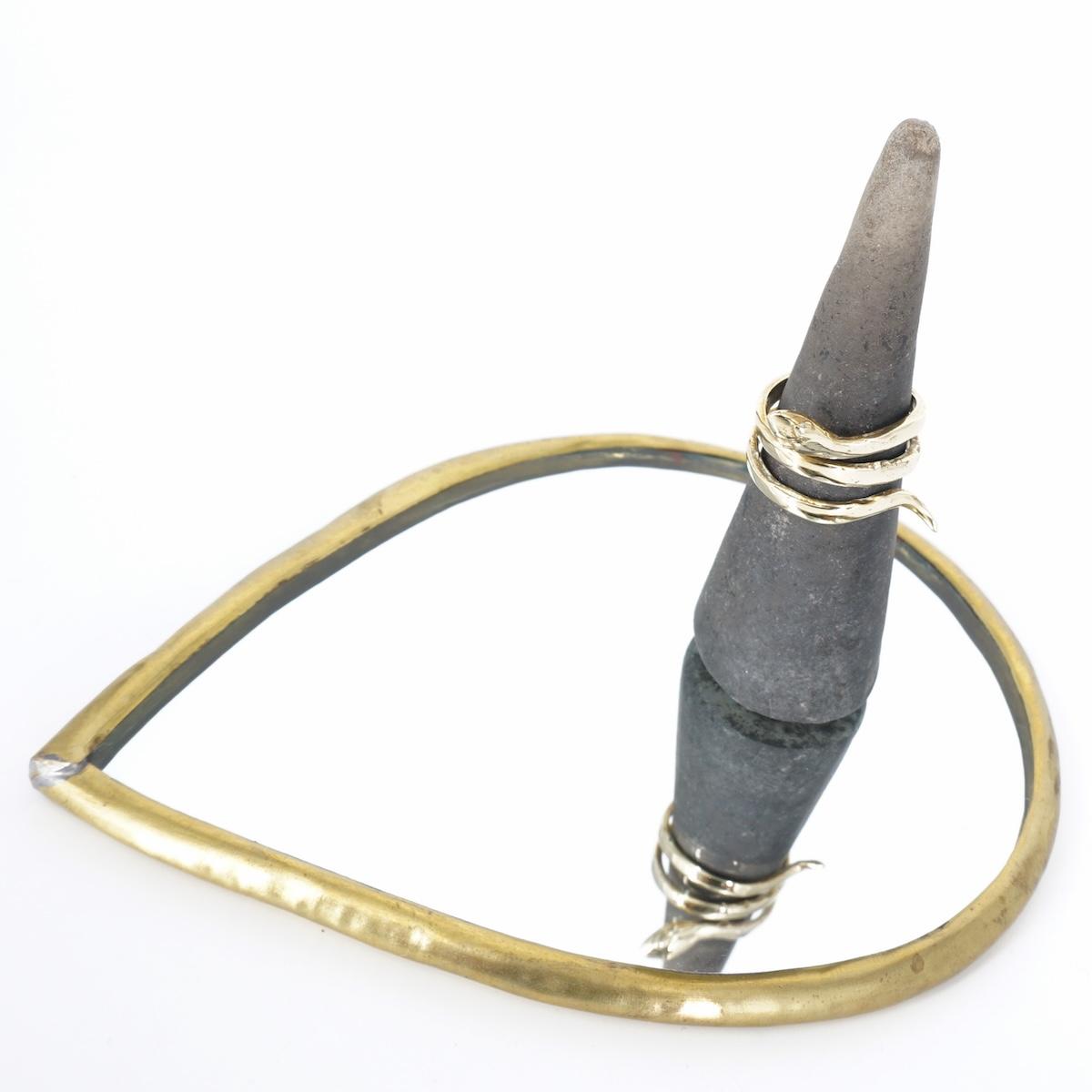 Anello SERPE LISCIO in ottone ANELLO SERPE LISCIO  MONDO E COLORI 