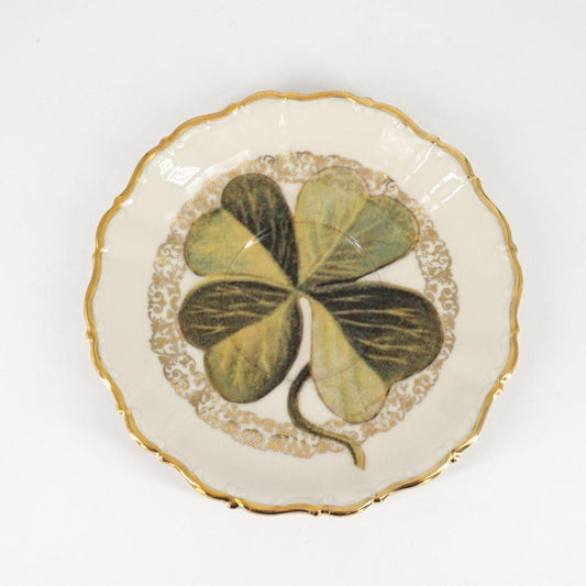 CLOVER LEAF TEA PLATE