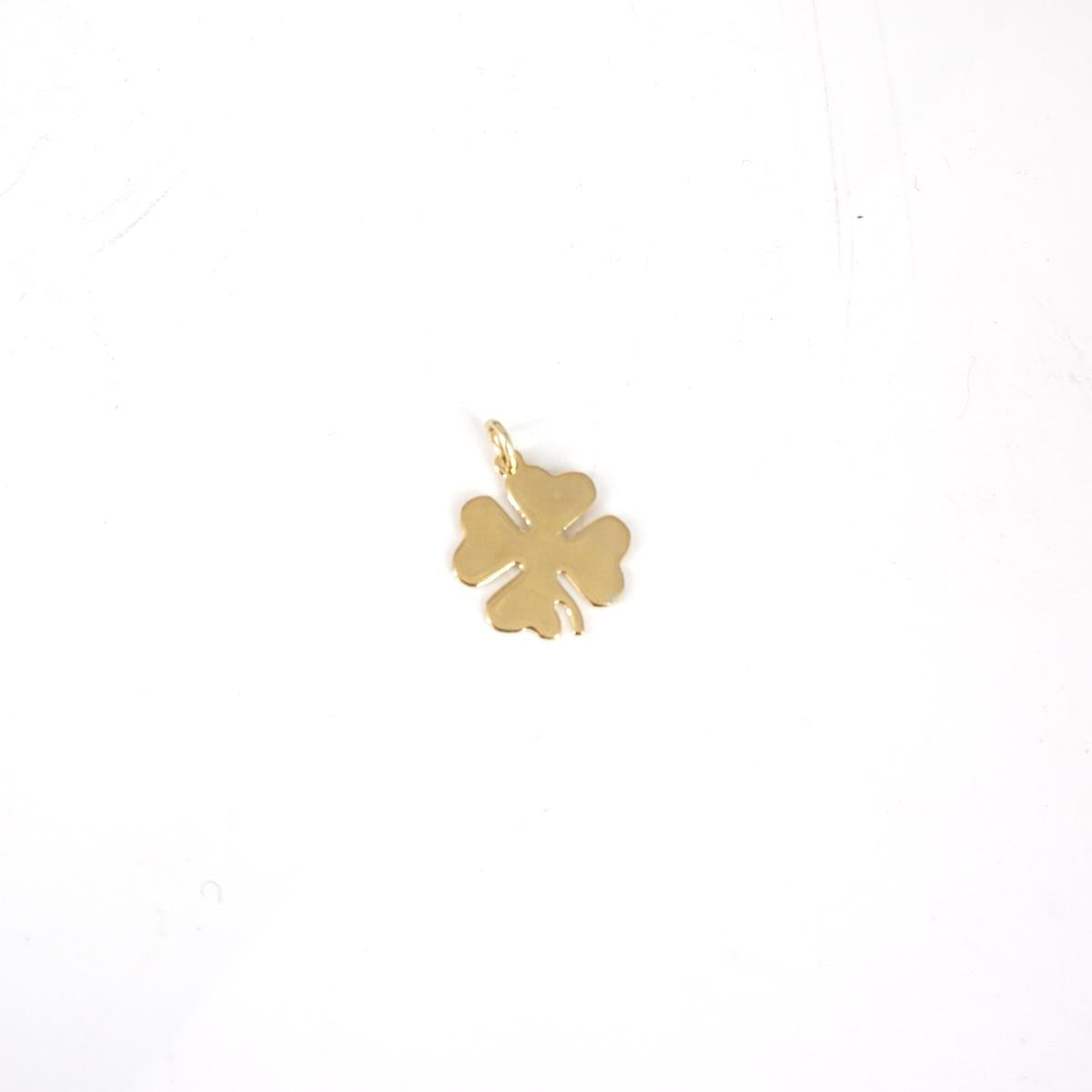 SOPHIE GIOIELLI CHARM QUADRIFOGLIO ARGENTO DORATOSMALLORO