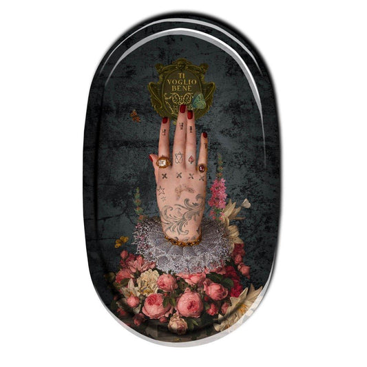 Voglio bene VASSOIO 55X33MANO PODEROSA