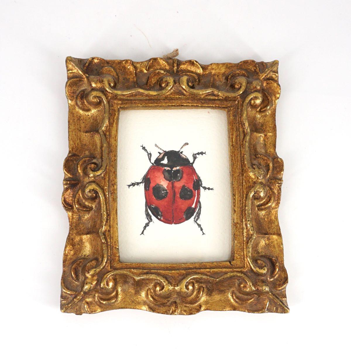 Quadretto COCCINELLA rettangolare