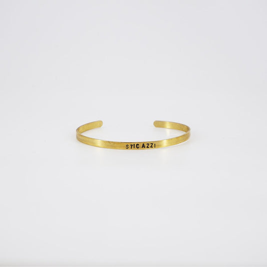thin bracelet who cares