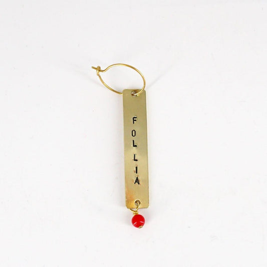 Orecchino FOLLIA + perlina