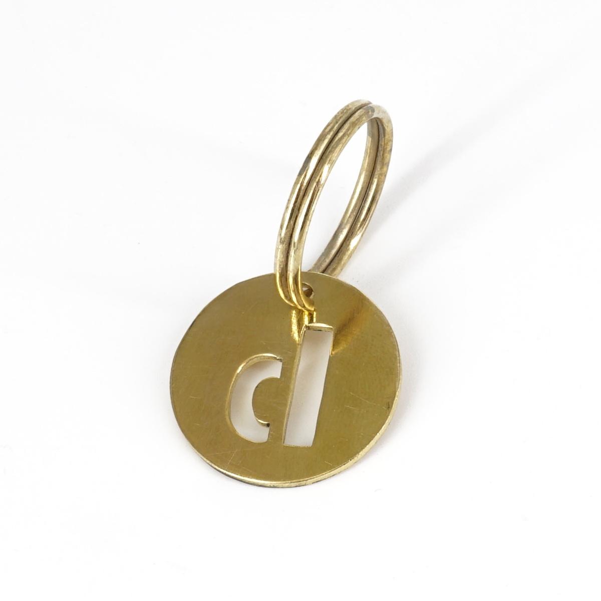Portachiavi lettera medaglia B o D