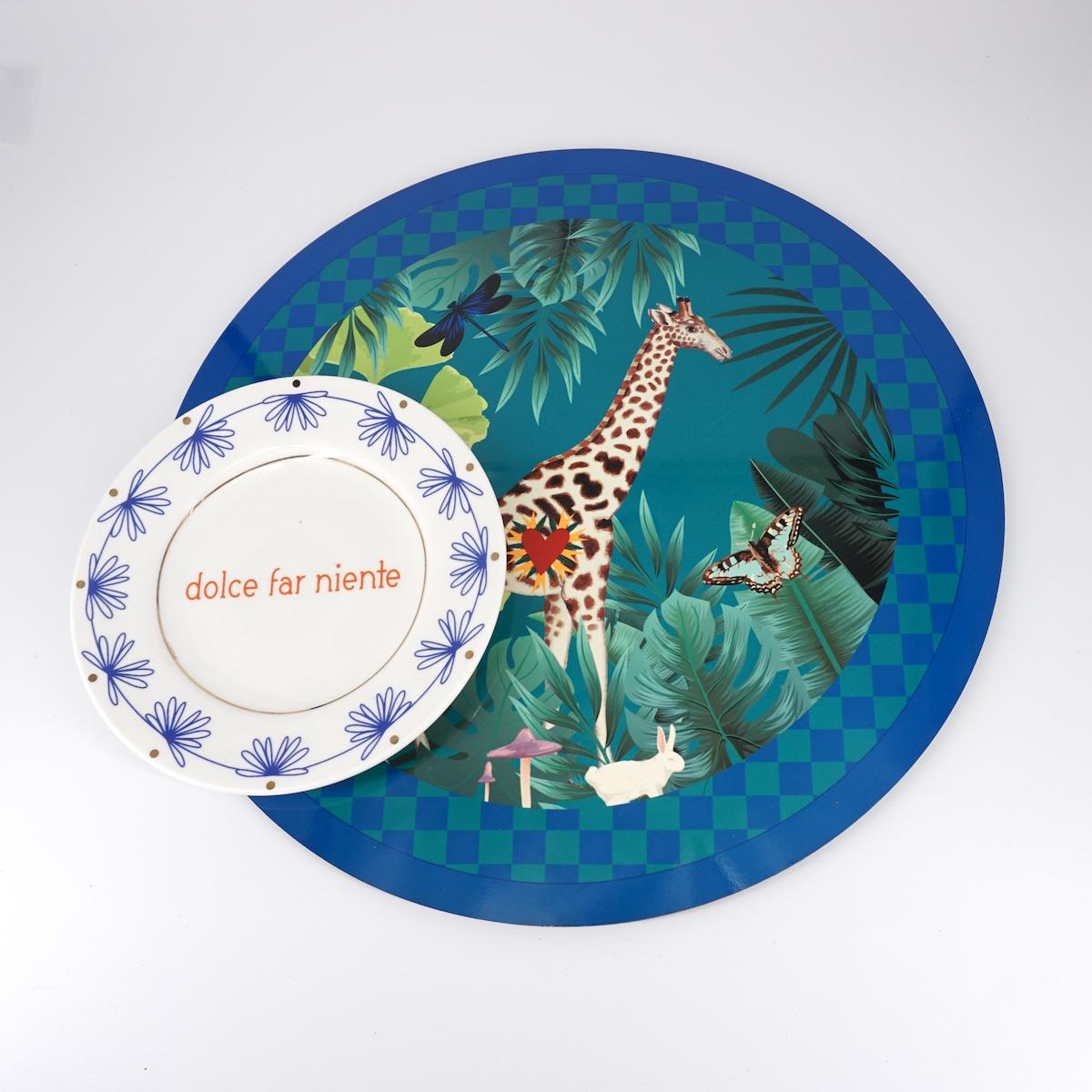 SOTTOPIATTO TONDO GIRAFFA