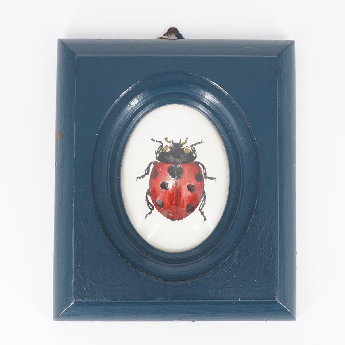 Quadretto COCCINELLA CORNICE BLU COCCINELLA CORNICE BLU  CATERINA BERTA 