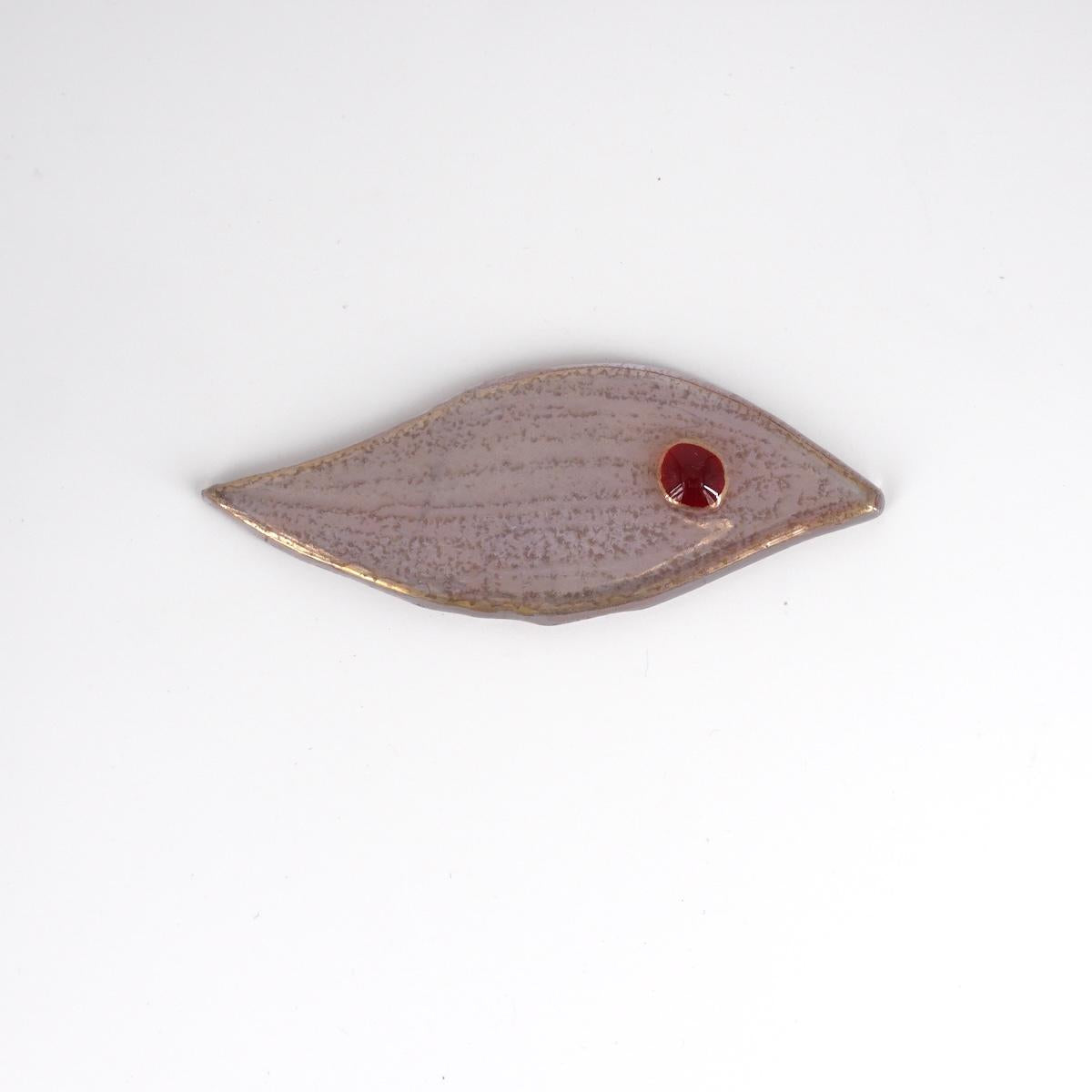 Poggiaposate FOGLIOLINA punto rosso